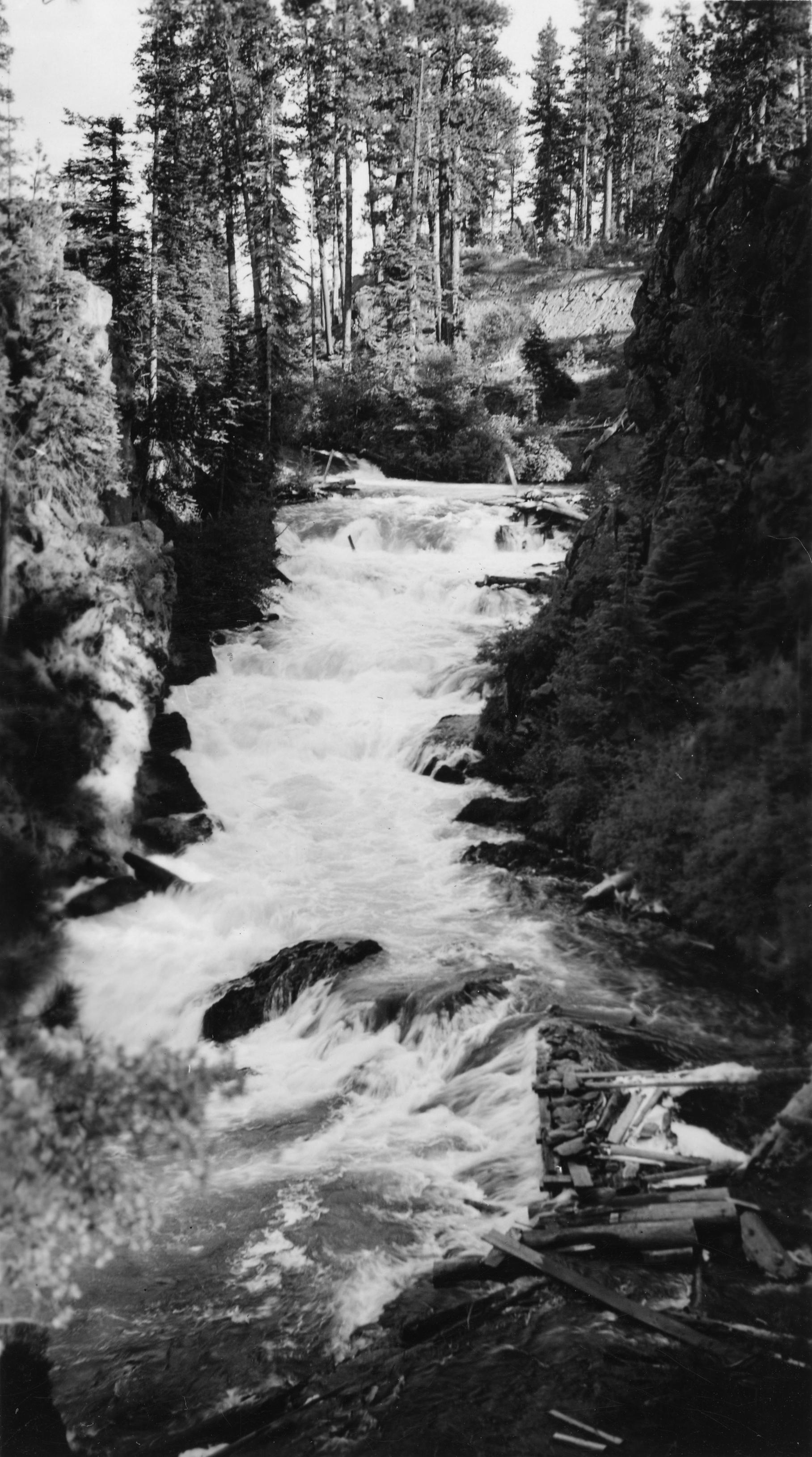 Benham Falls in winter or off-season conditions