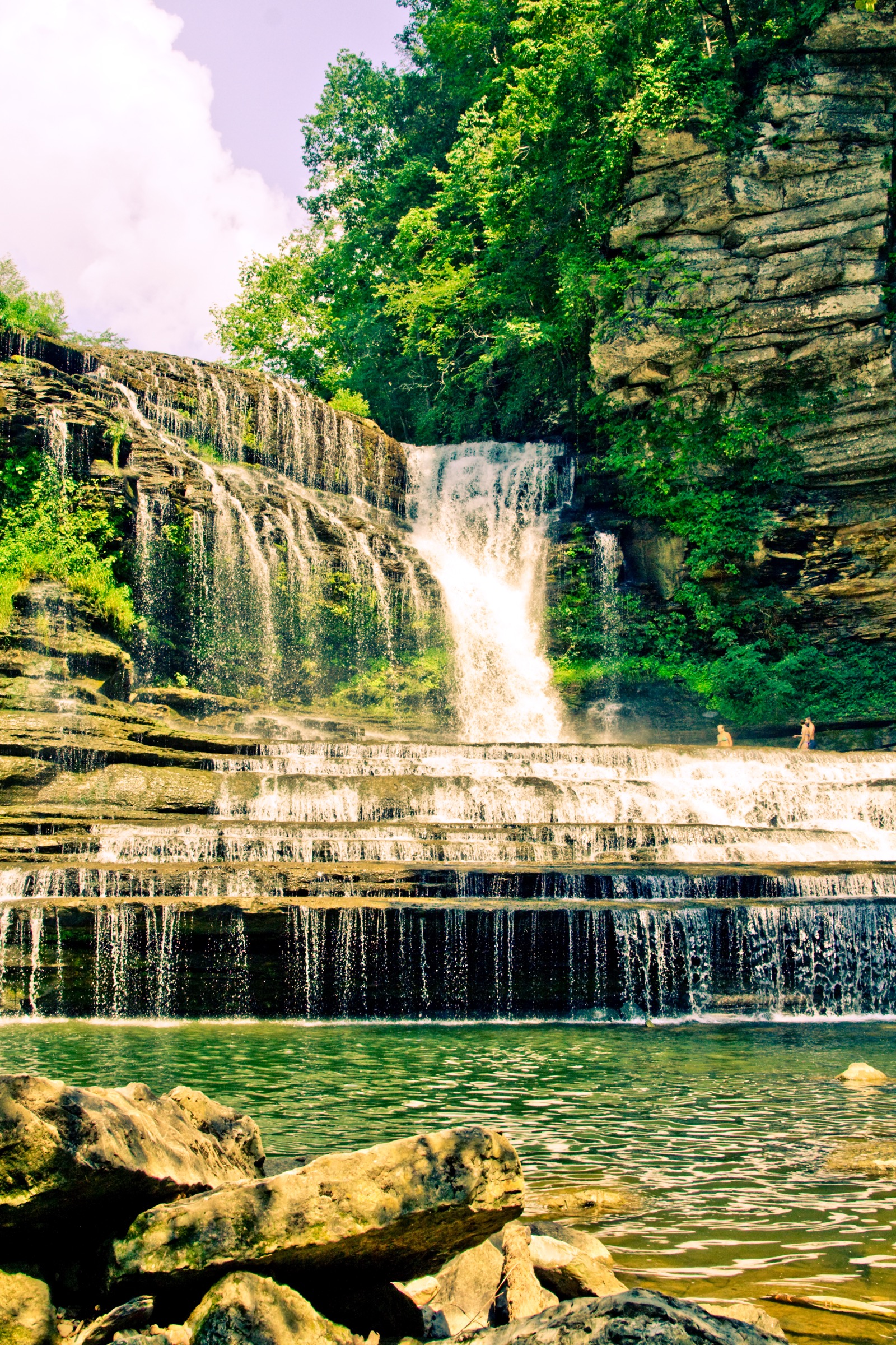 Cummins Falls waterfall view