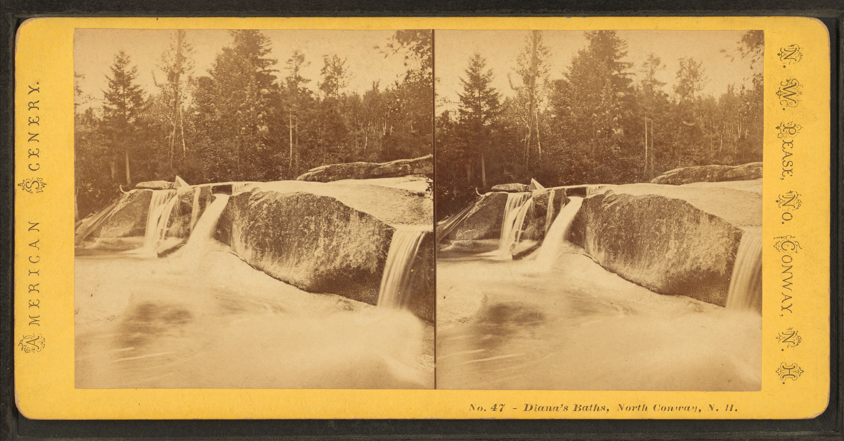 Diana's Baths in winter or off-season conditions