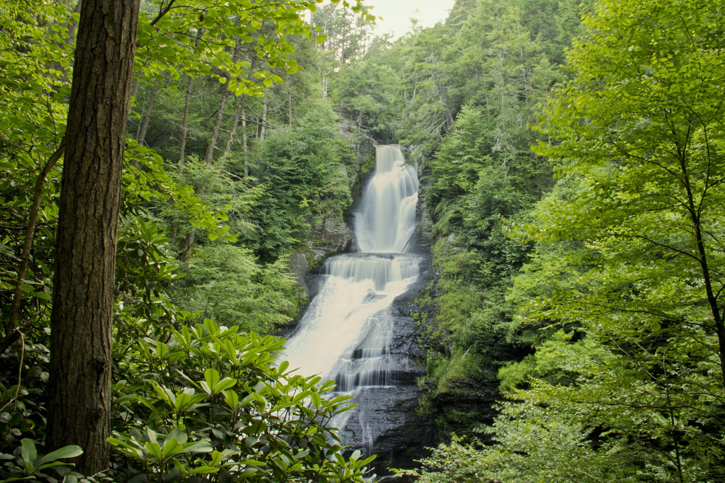 Dingmans Falls in spring or higher-flow season