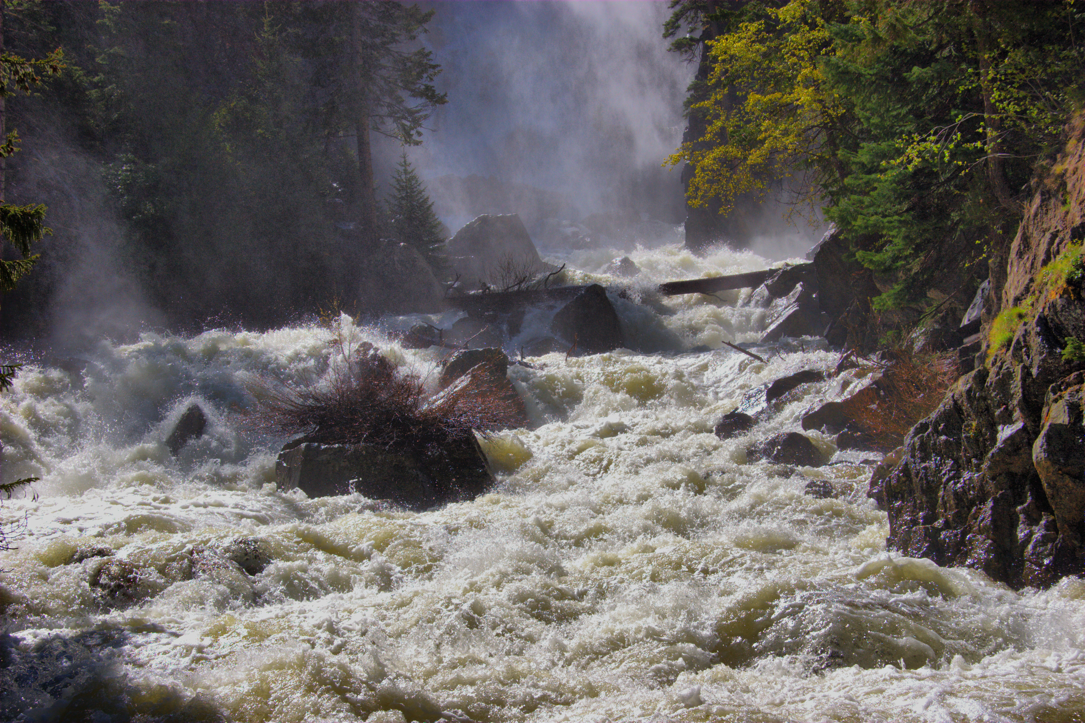 Fish Creek Falls in summer or green-season visit