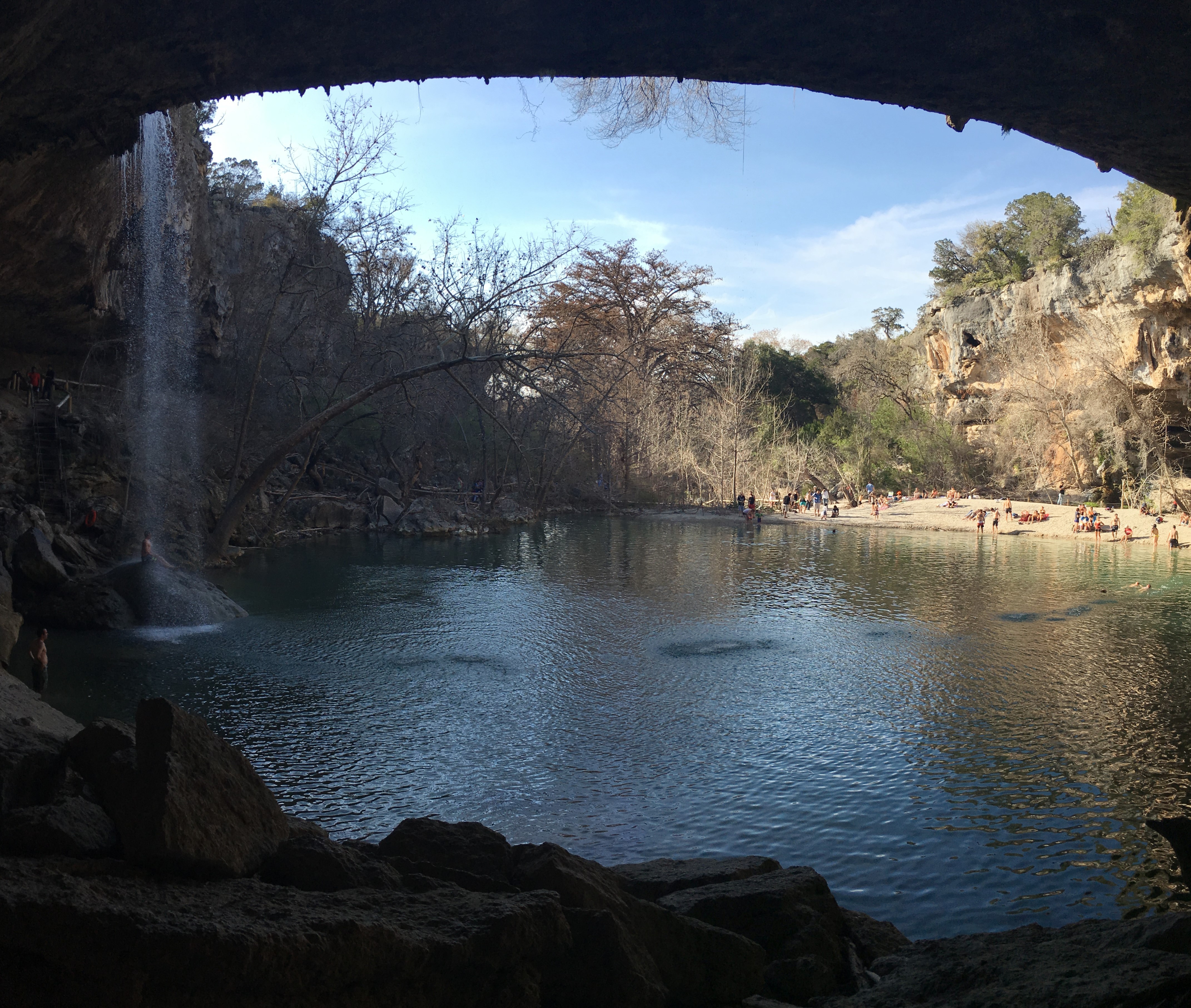 Hamilton Pool Preserve waterfall view