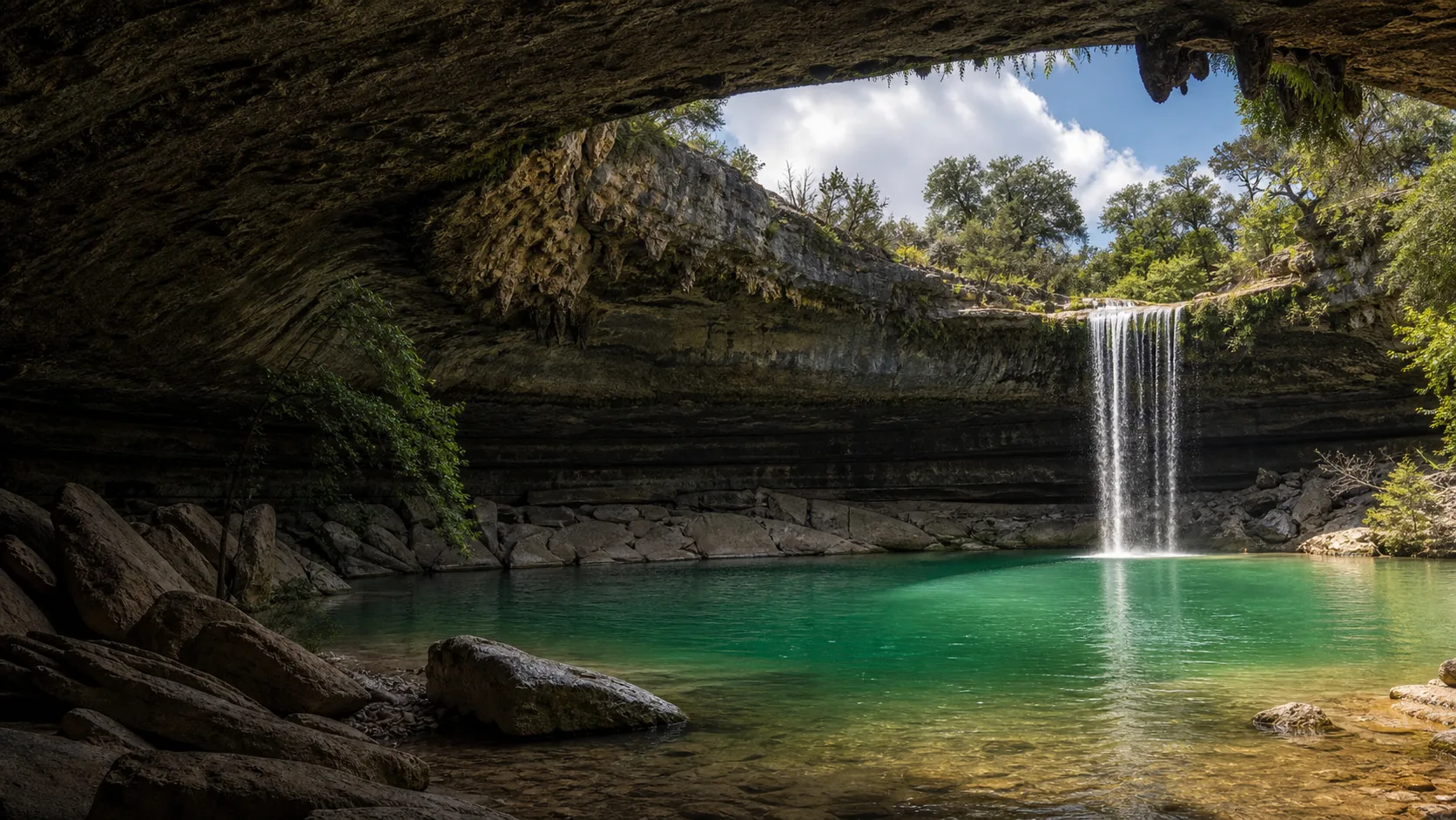 Hamilton Pool Preserve waterfall guide