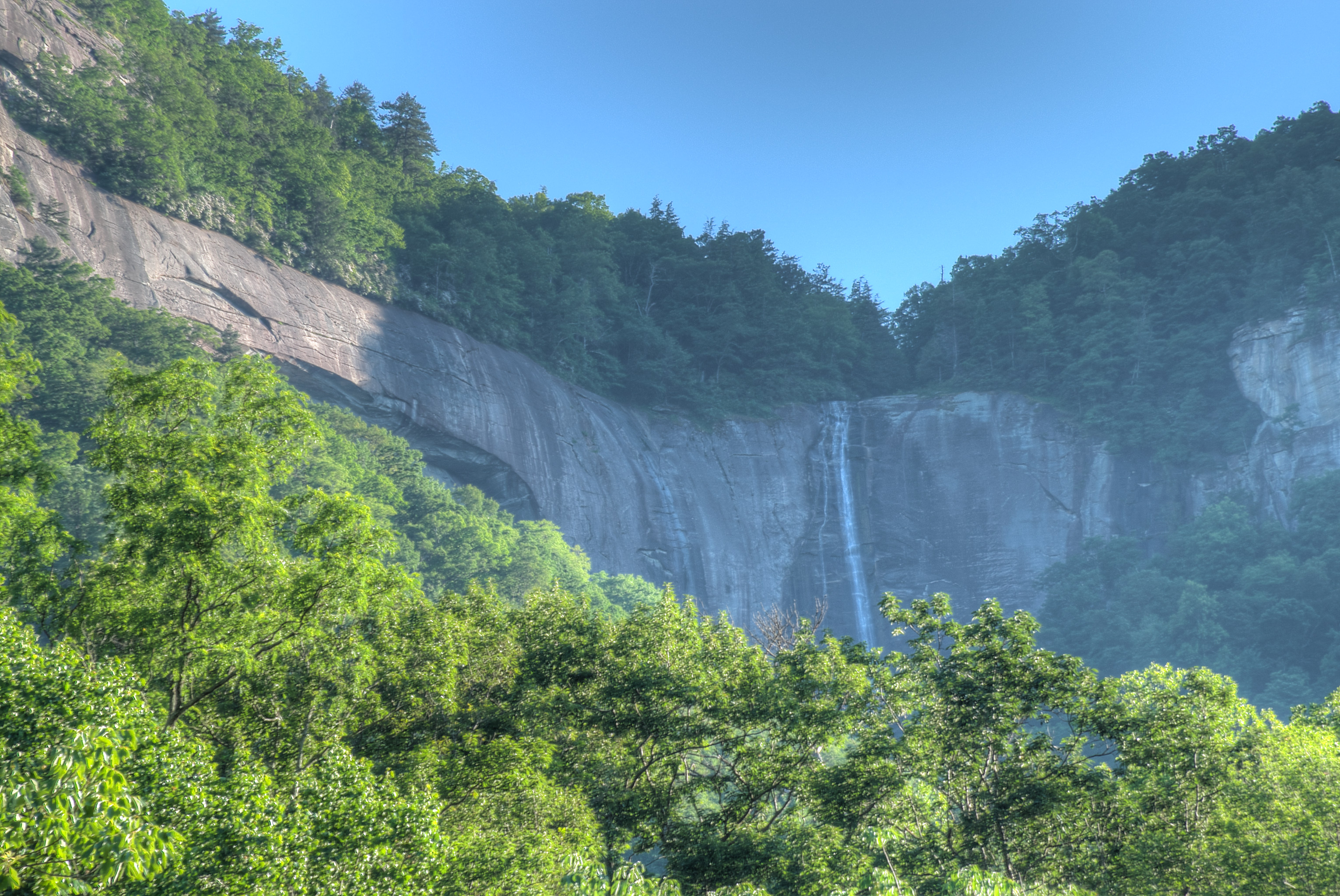 Hickory Nut Falls main view of hickory nut falls