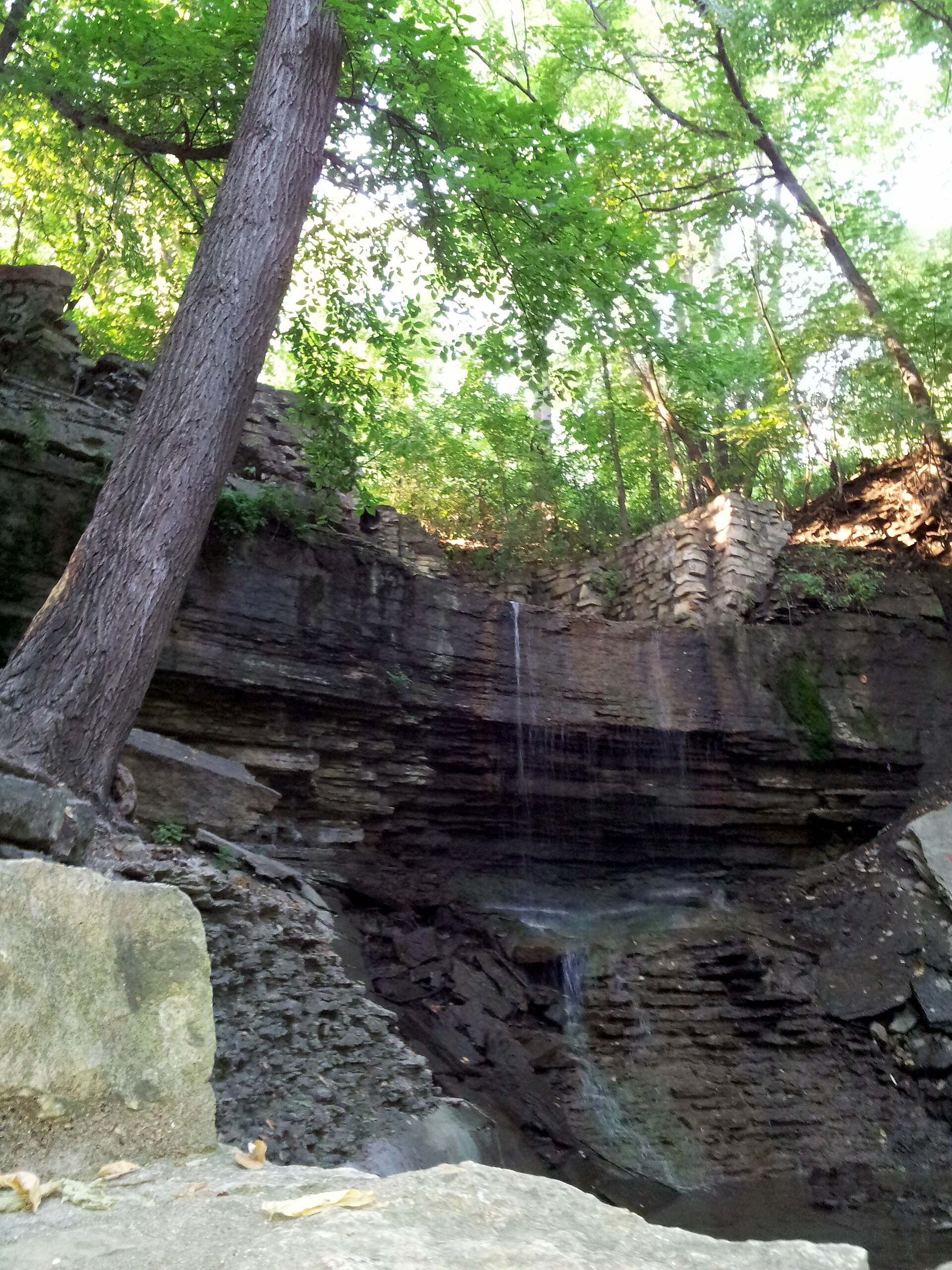 Hidden Falls full drop from the ravine floor