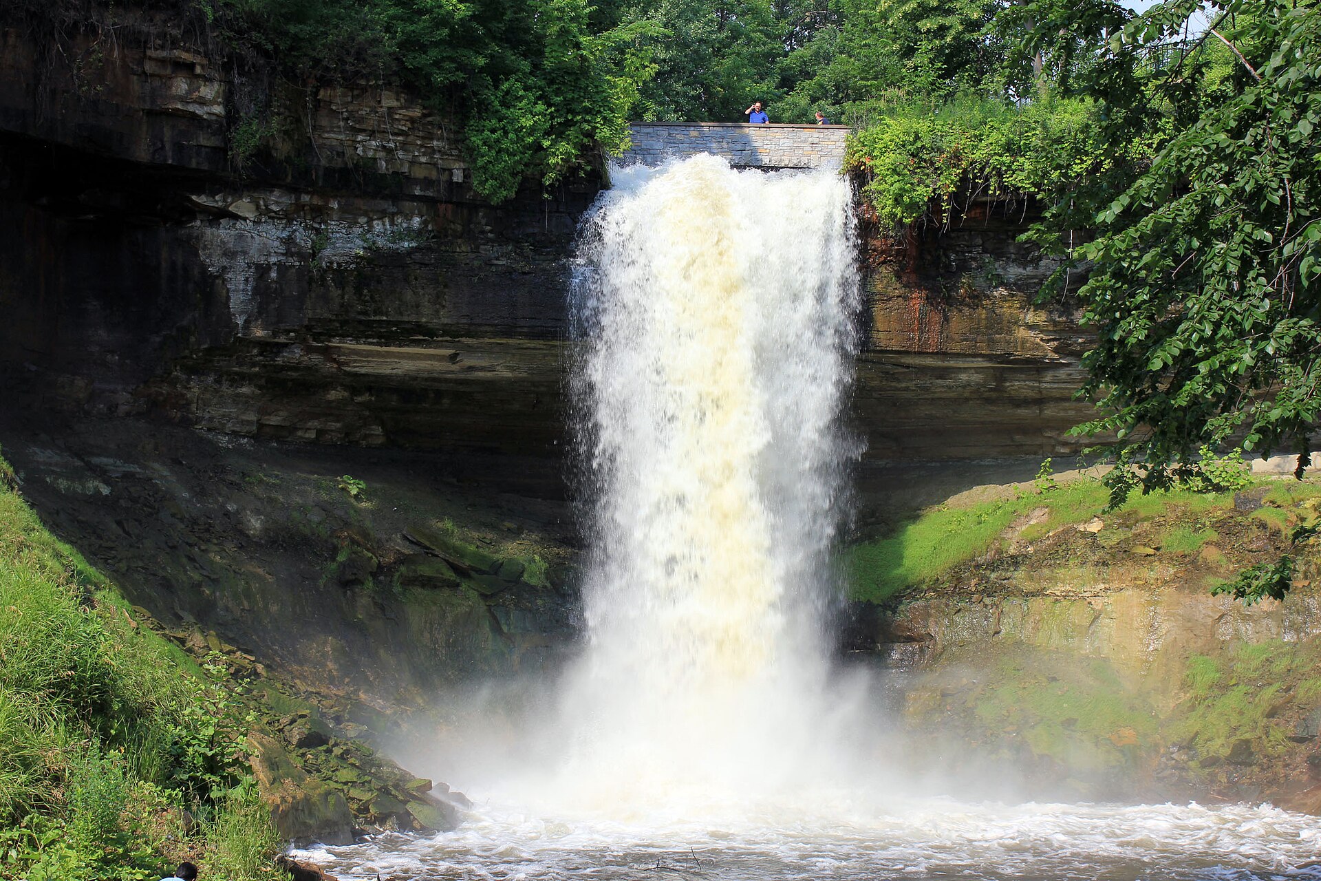 Minnehaha Falls from the lower deck