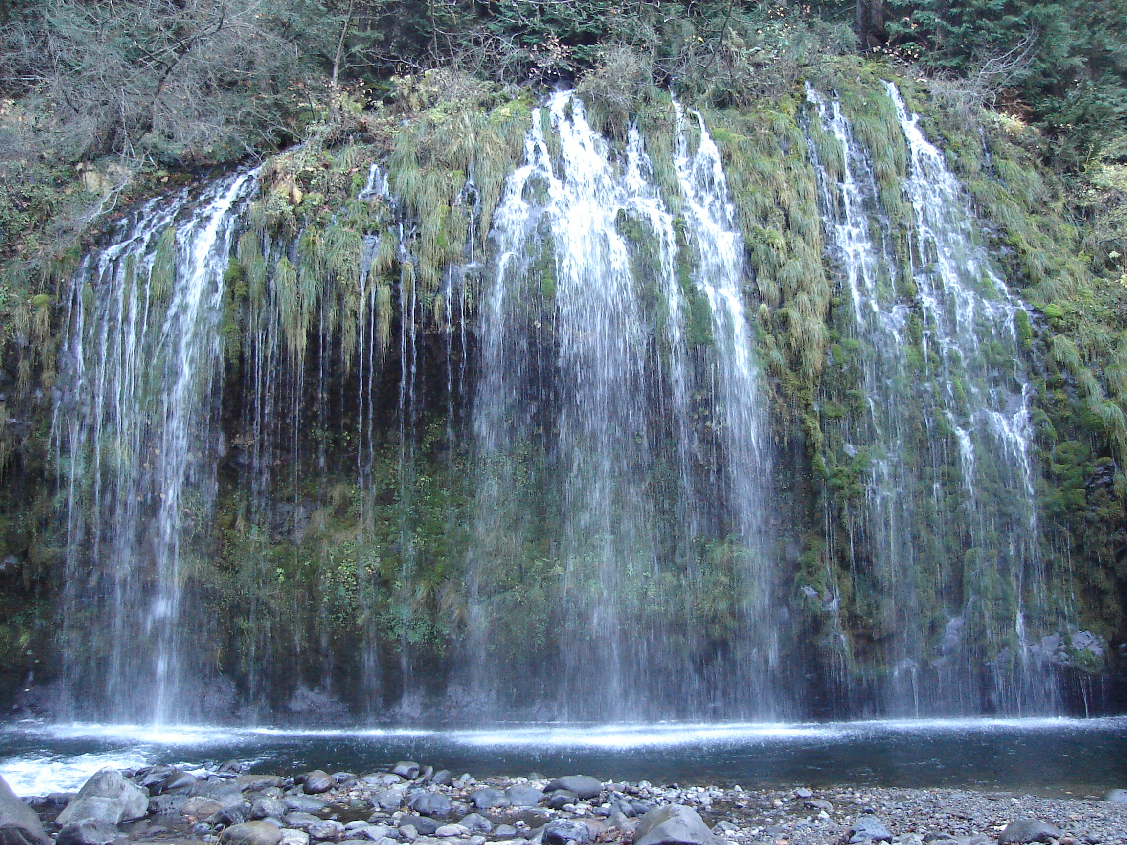 Mossbrae Falls in winter or off-season conditions