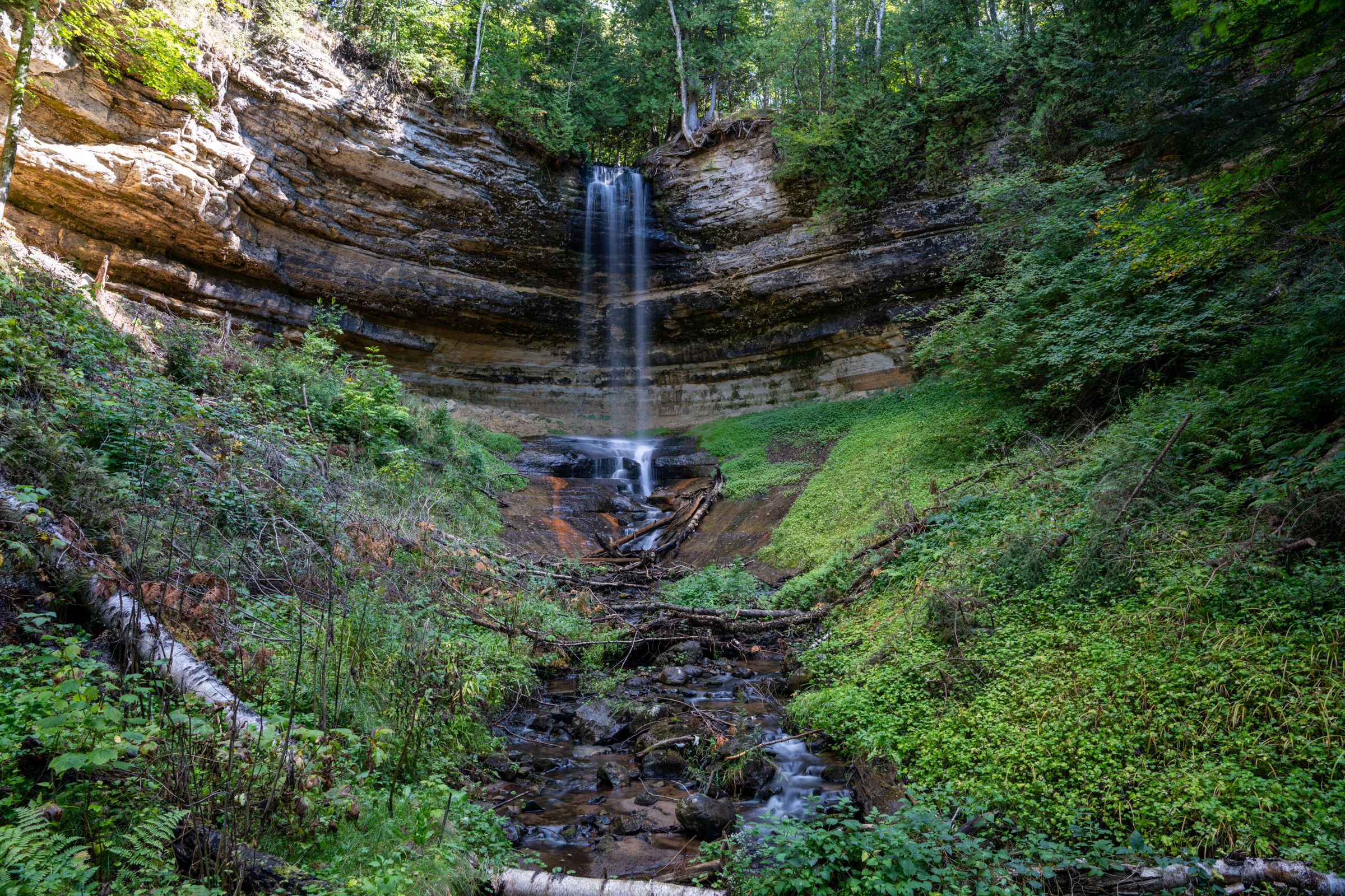 Munising Falls in spring or higher-flow season