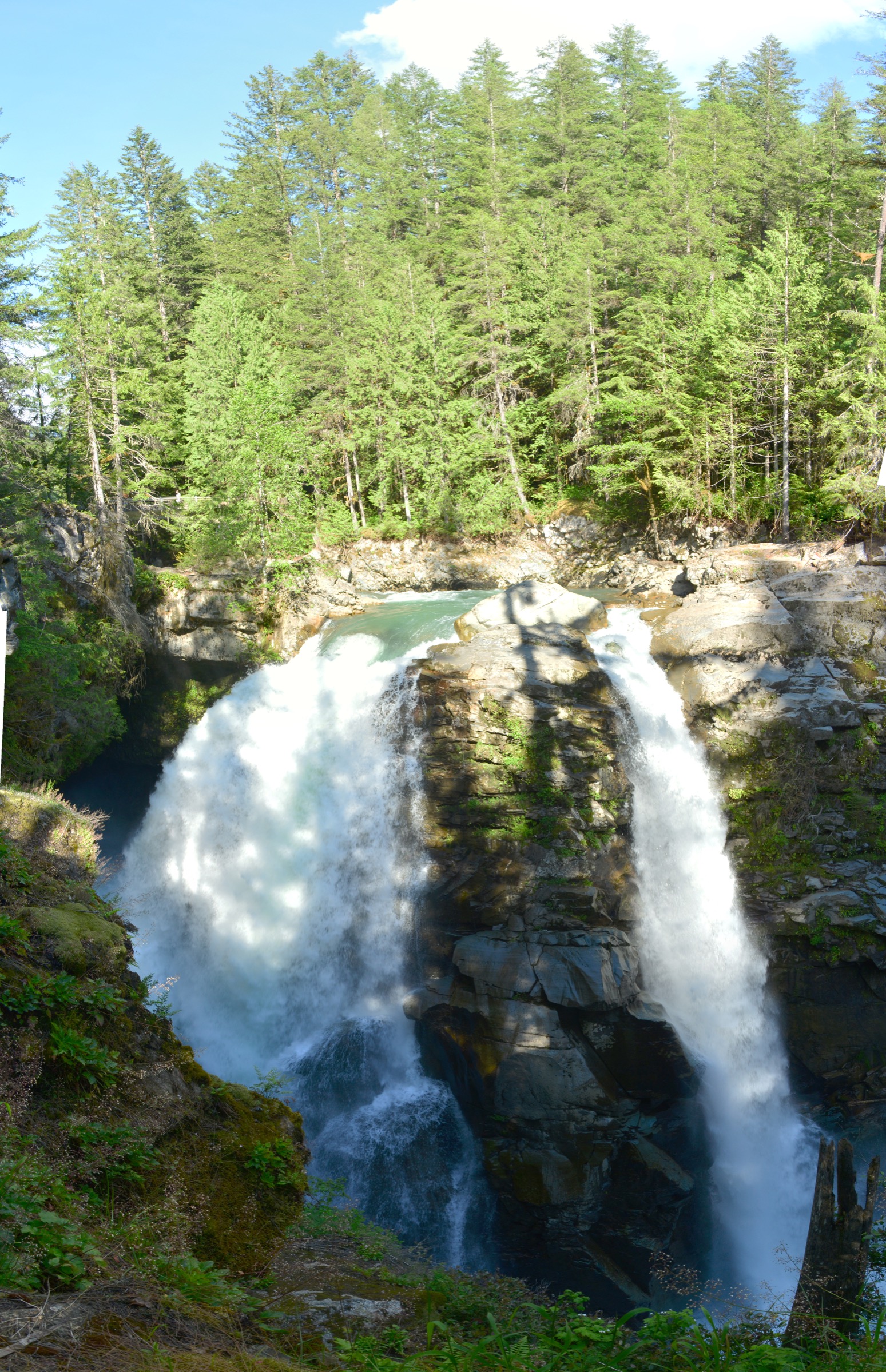 Nooksack Falls waterfall view