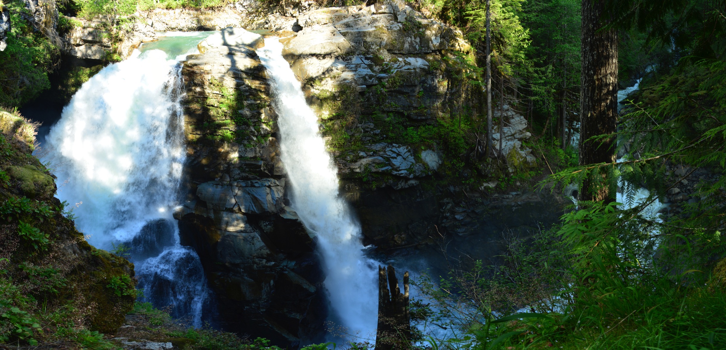 Nooksack Falls waterfall view