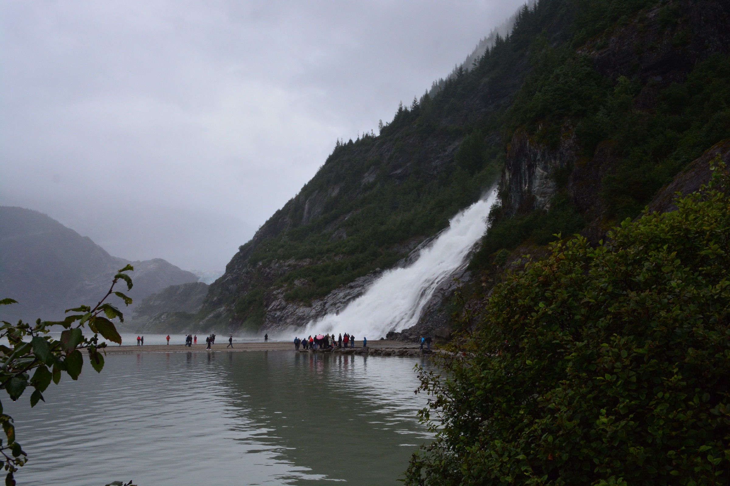Nugget Falls in fall or cool-weather visit