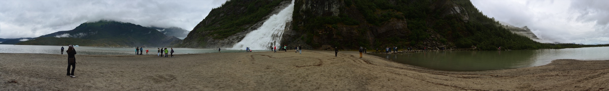 Nugget Falls in spring or higher-flow season