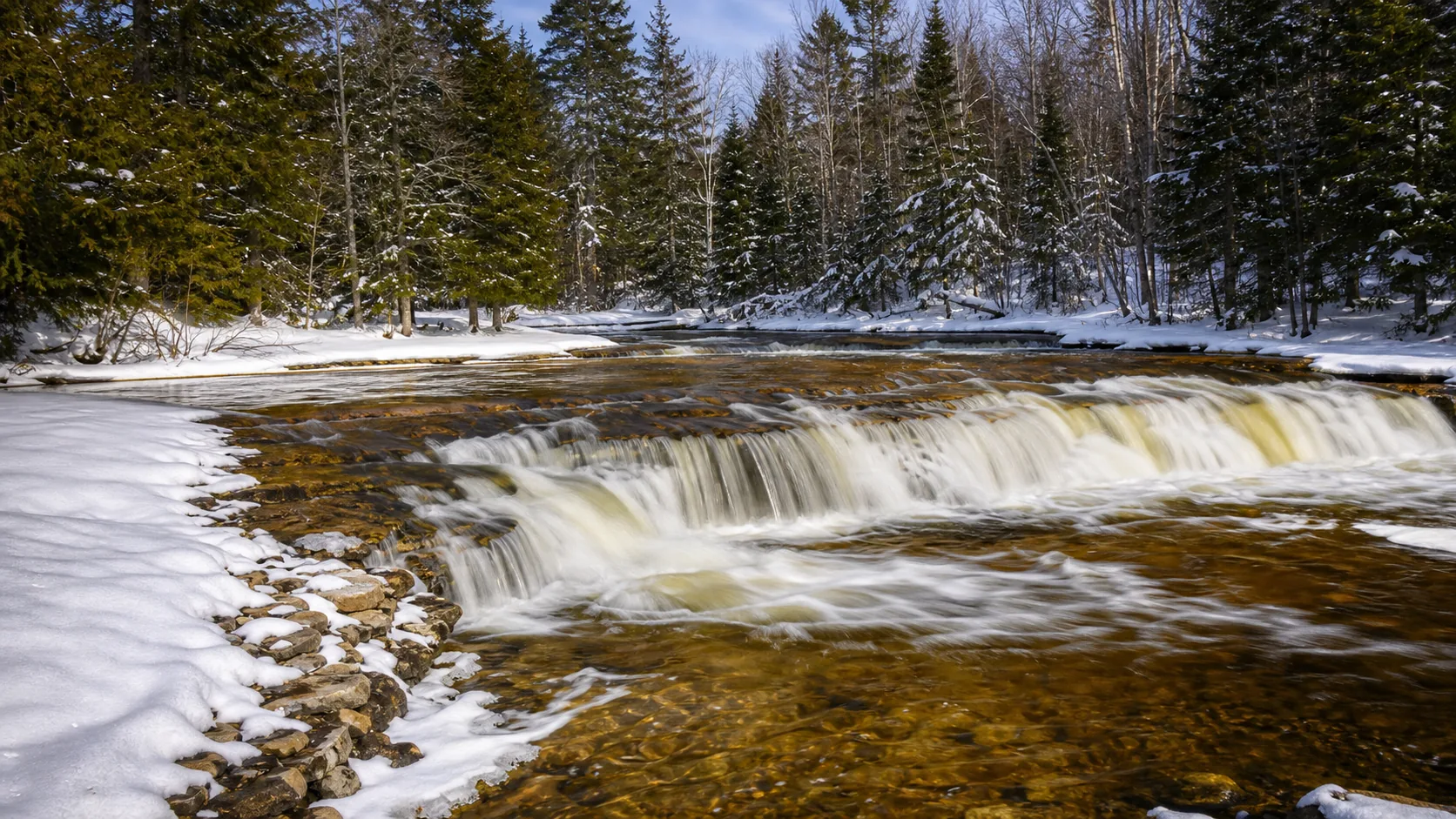 Ocqueoc Falls waterfall guide