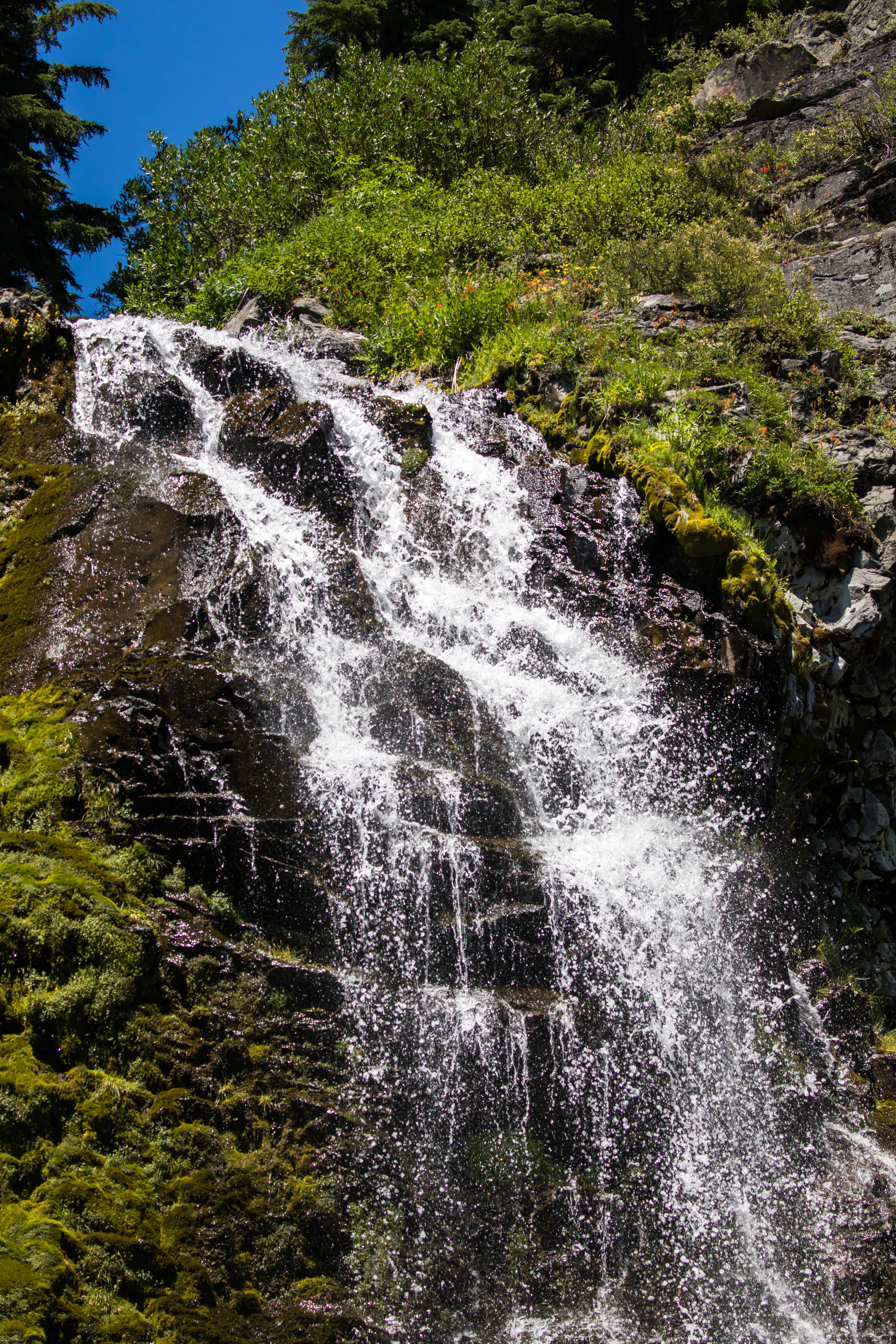 Plaikni Falls in spring or higher-flow season