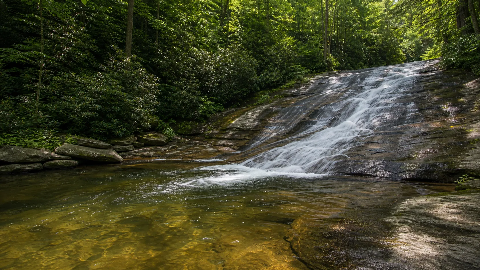 Sliding Rock waterfall guide