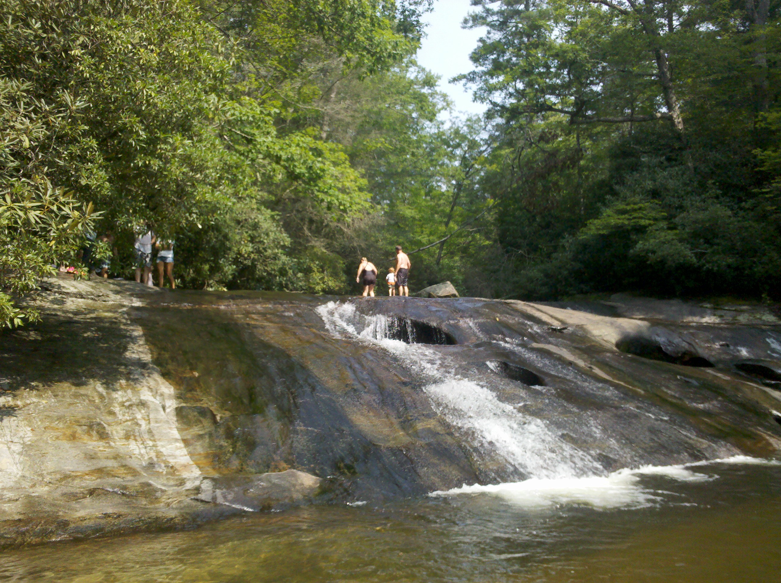 Sliding Rock in winter or off-season conditions