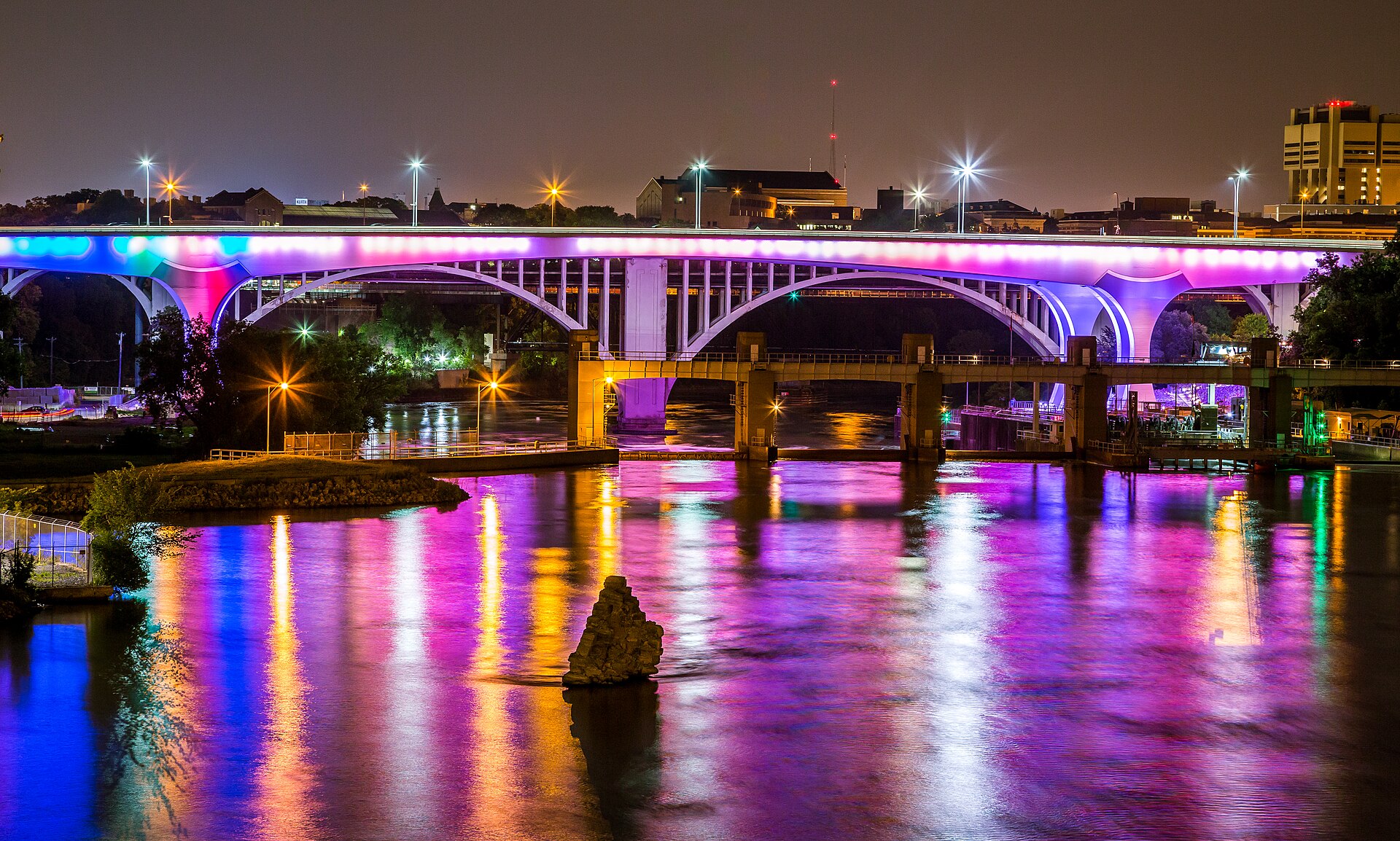 St. Anthony Falls from the stone arch bridge