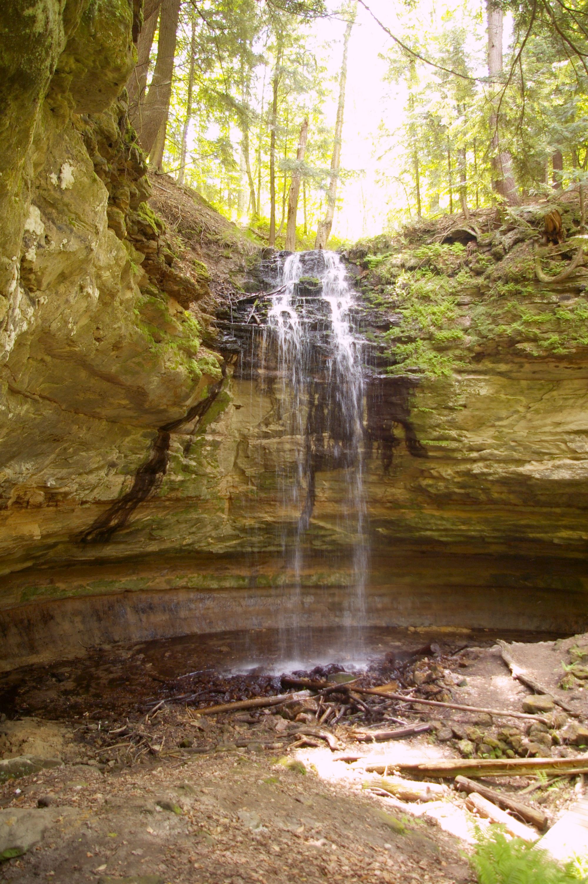 Tannery Falls in spring or higher-flow season