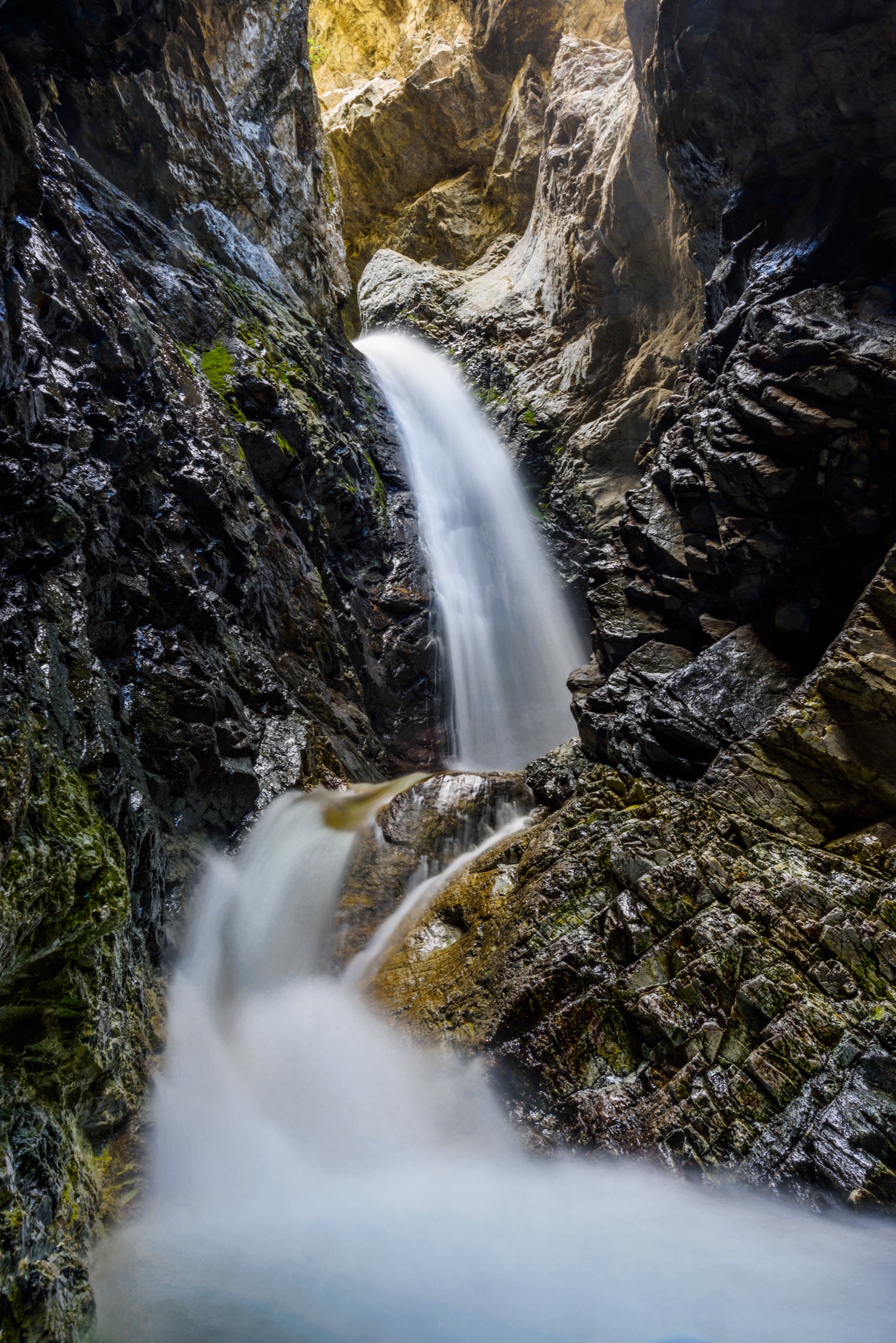 Zapata Falls in winter or off-season conditions